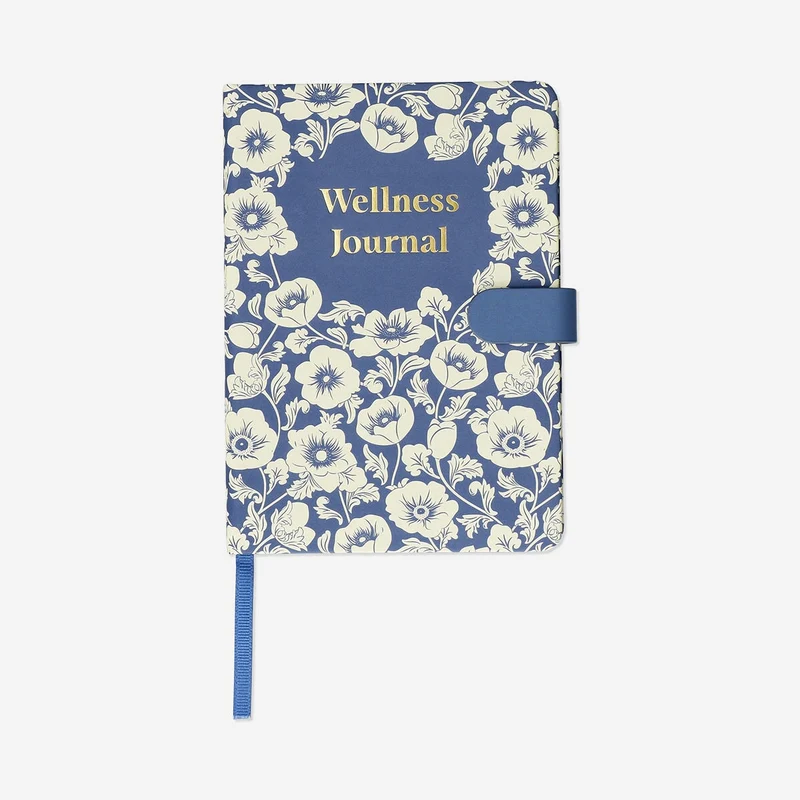 Wellness journal with magnetic cover