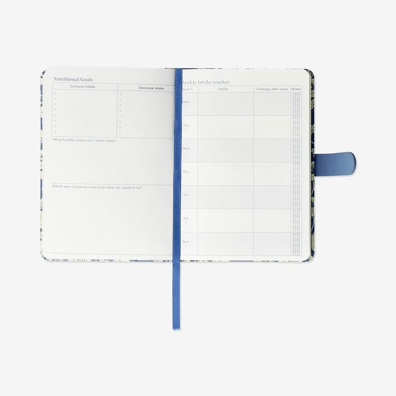 Wellness journal with magnetic cover