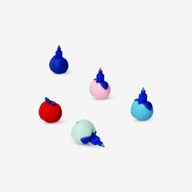 Stackable apple highlighthers - 4 pcs