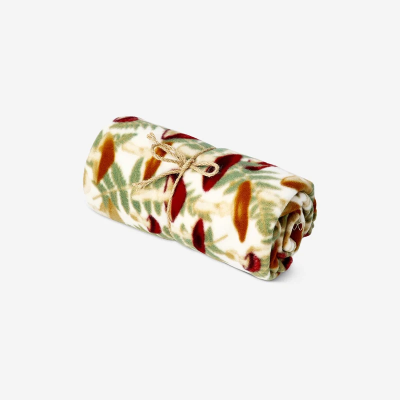 Blanket with fall print - 130x180 cm