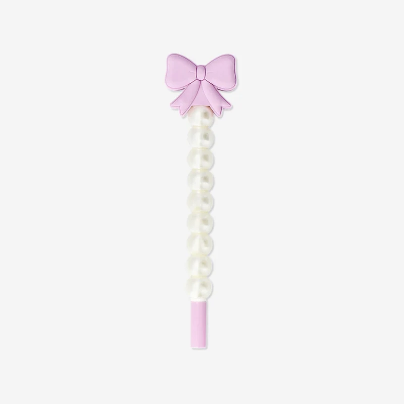 Ballpoint pen with bow and pearls - Black ink