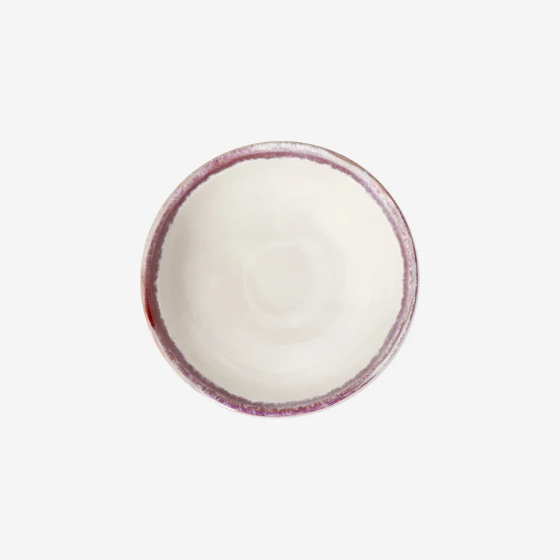 Ceramic bowl with running glaze - 12 cm