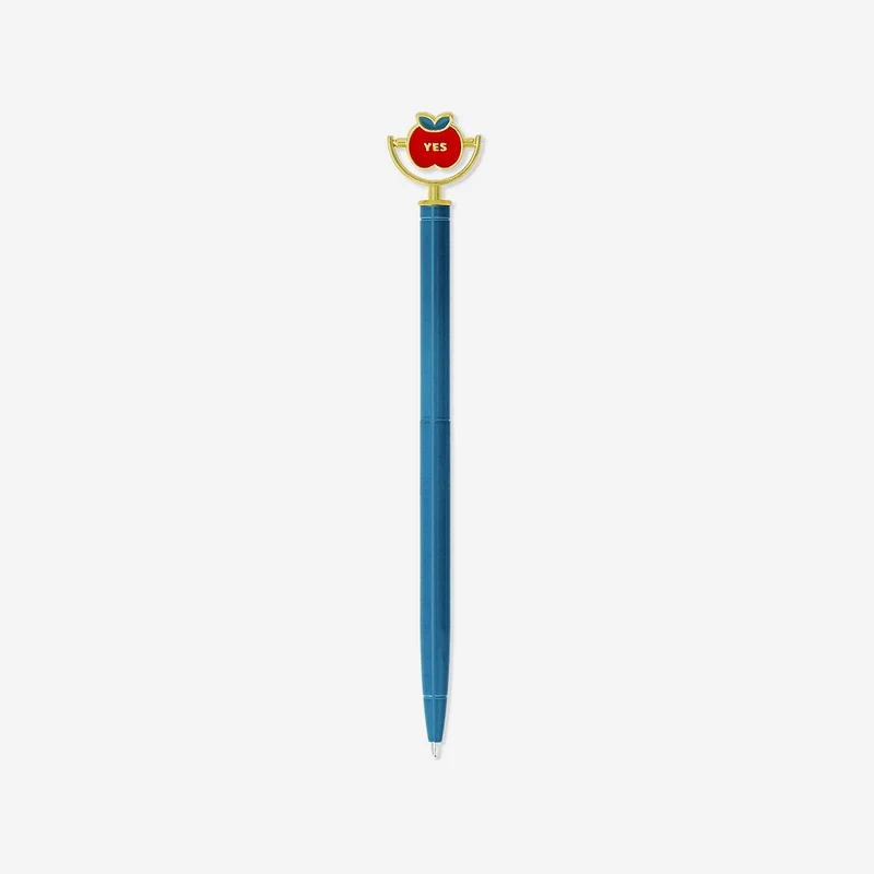 Ballpoint pen with spinning apple - Black ink