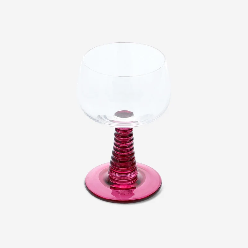 Wine glass with burgundy stem - 220 ml