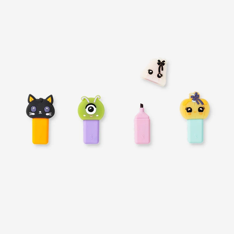 Highlighters with little monsters - 4 pcs