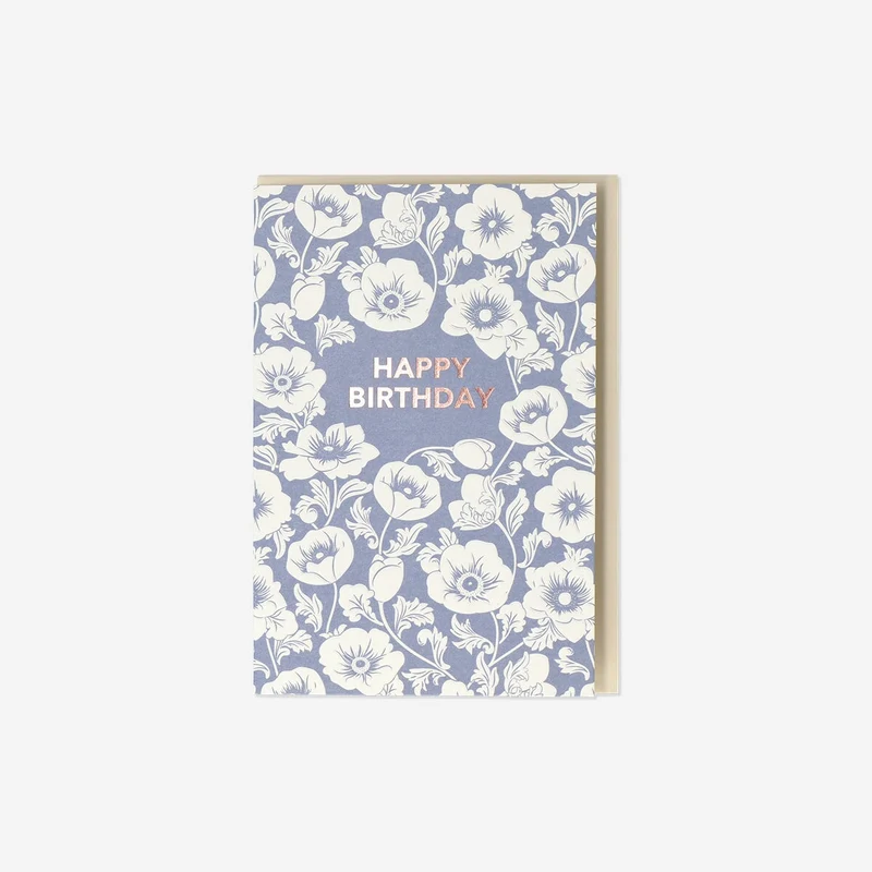 Floral birthday card
