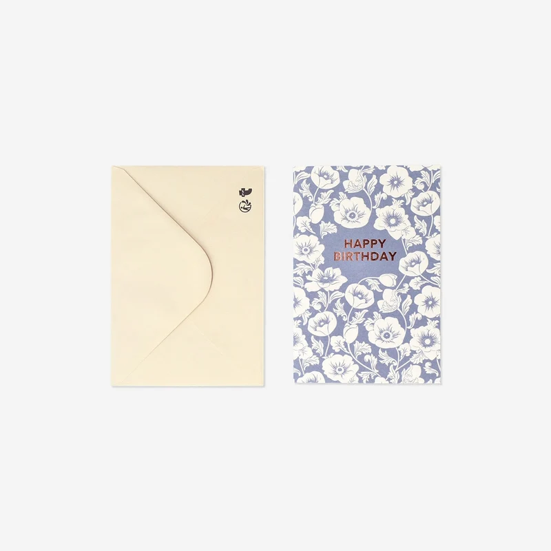 Floral birthday card