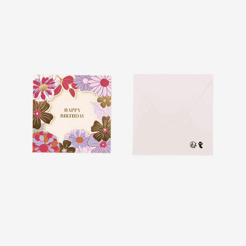 Floral birthday card
