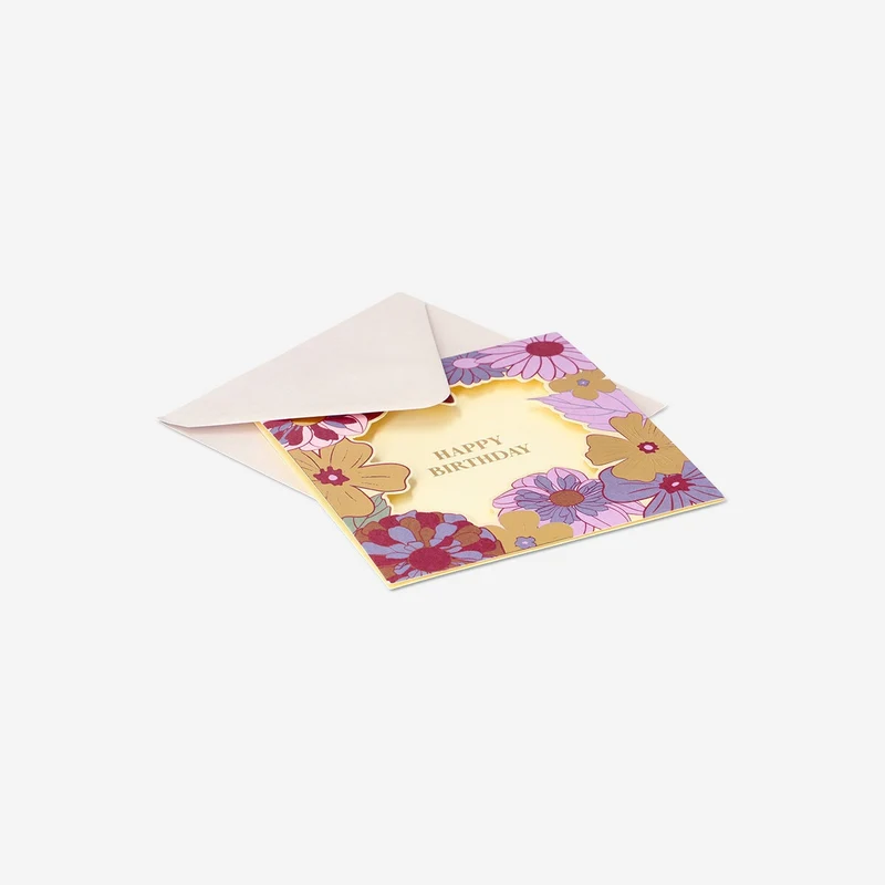 Floral birthday card