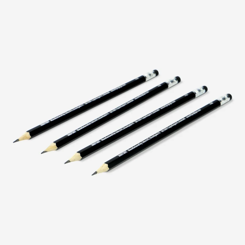 HB pencils with eraser - 5 pcs