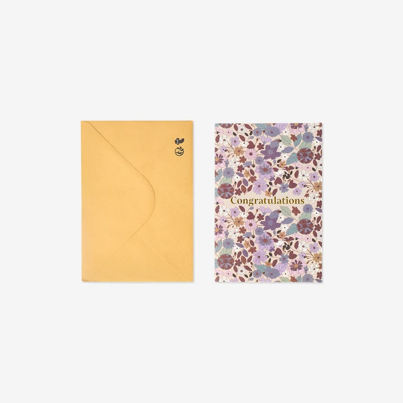 Floral greetings card