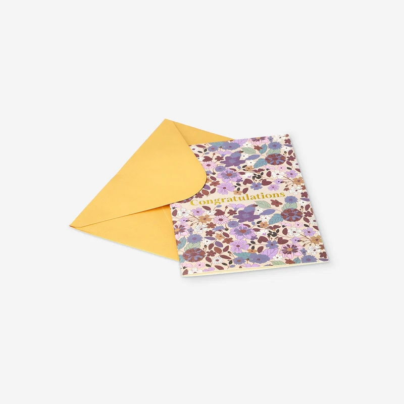 Floral greetings card