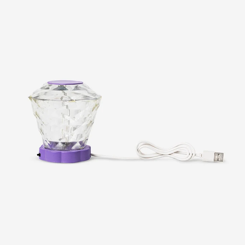 Colour changing diamond lamp