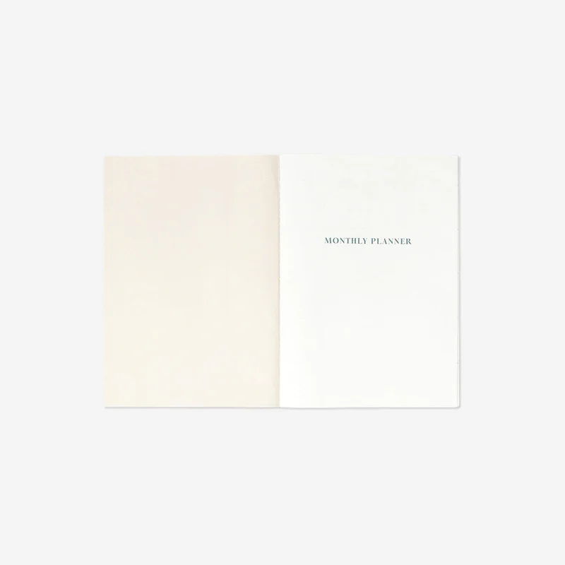 Floral monthly planner - English