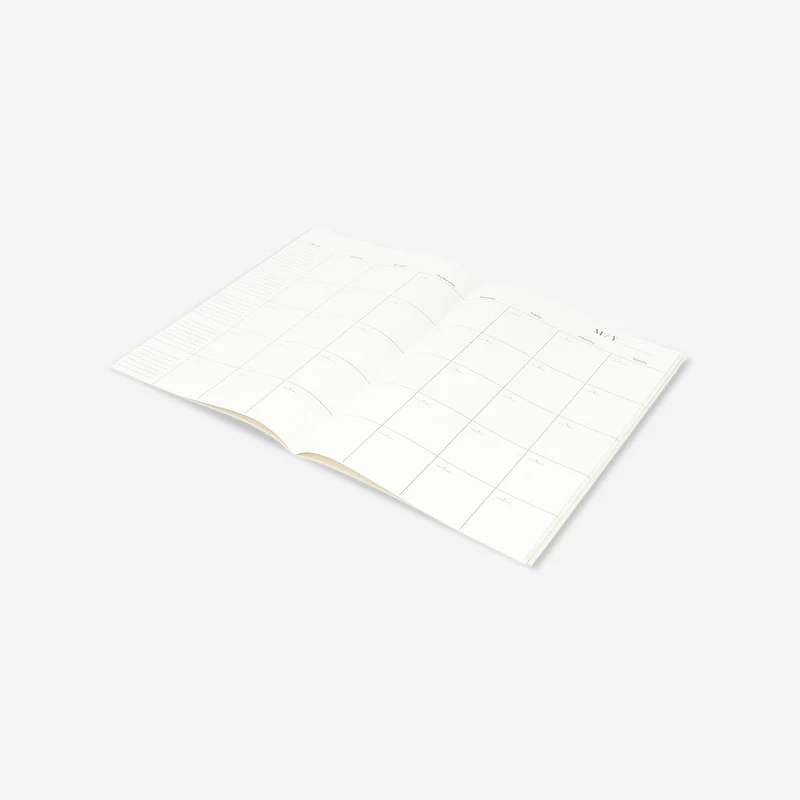 Floral monthly planner - English