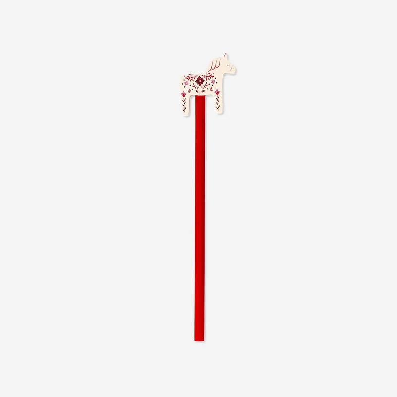 Pencil with wooden horse
