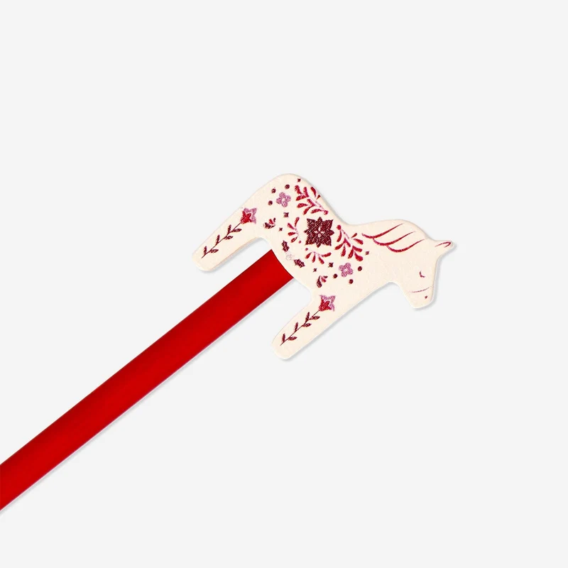 Pencil with wooden horse