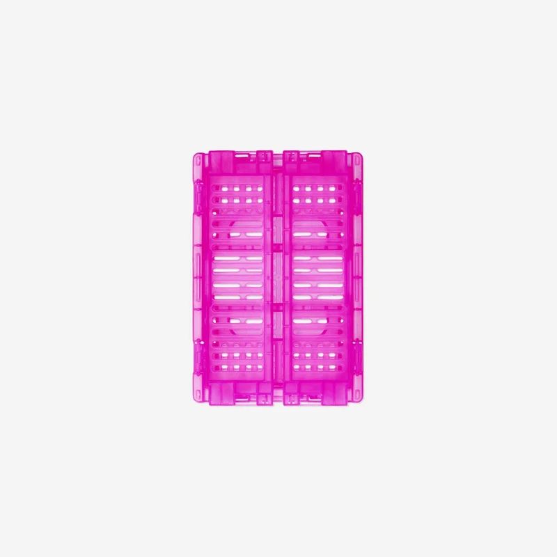 Pink collapsible storage box - 15 cm