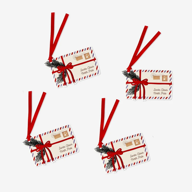 Letters to Santa gift tags - 4 pcs