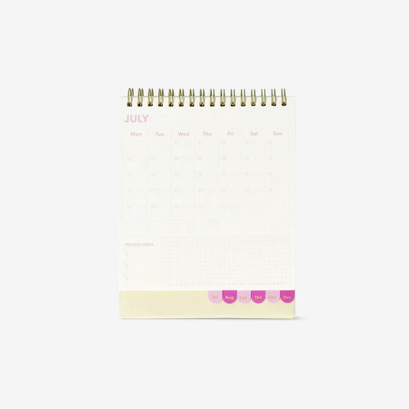 Floral desk calendar 2026 - English