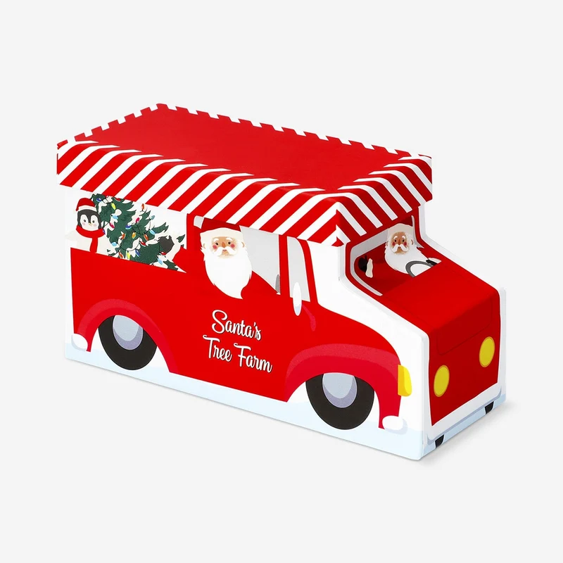 Santa's truck gift box - 15 cm