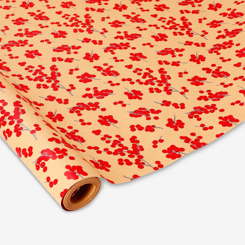 1000 cm craft wrapping paper - Berries