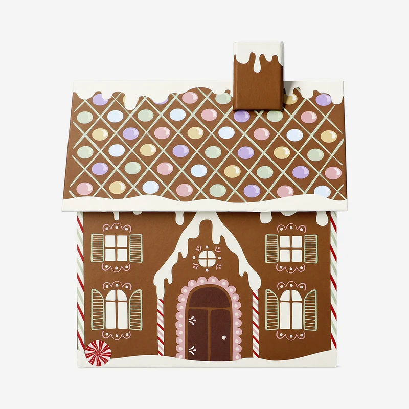Gingerbread house gift box - 22 cm
