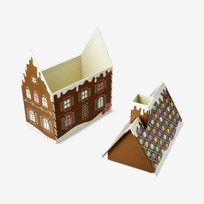 Gingerbread house gift box - 22 cm