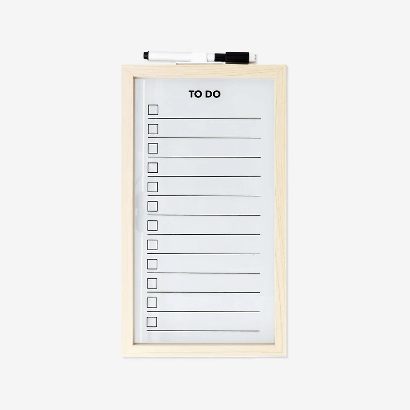 Wooden planner board with marker