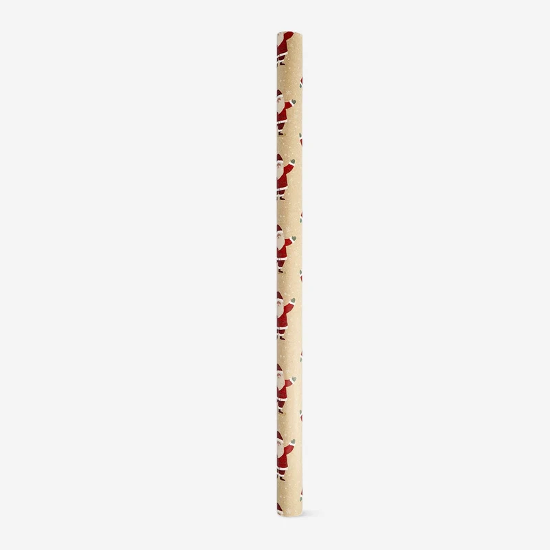 400 cm craft wrapping paper - Jumping Santas