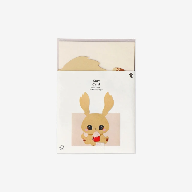 Greetings card with pull out dog