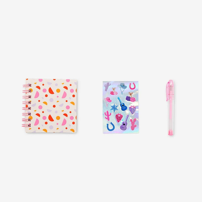 Colourful stationery kit