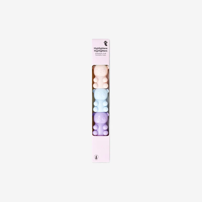 Stackable panda highlighters