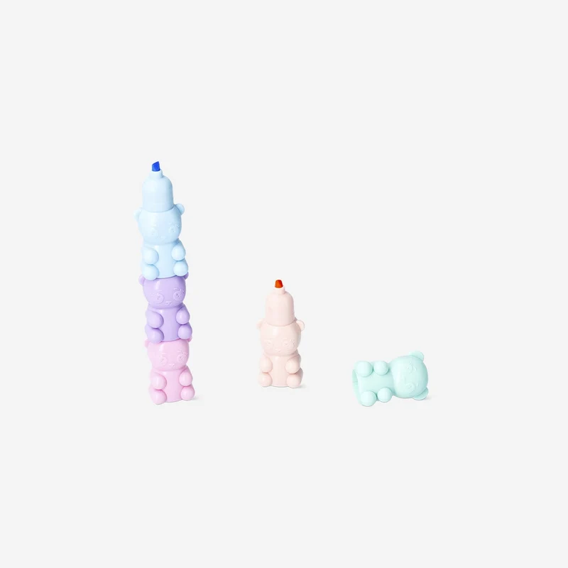 Stackable panda highlighters