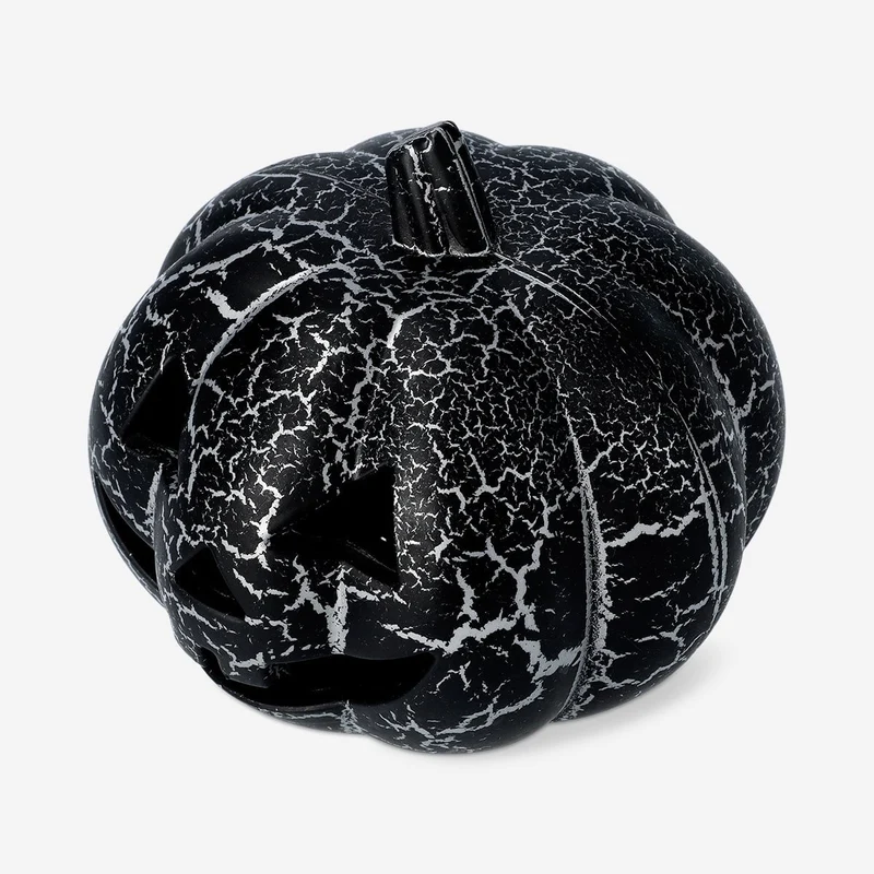 Luminous metallic pumpkin - 12 cm