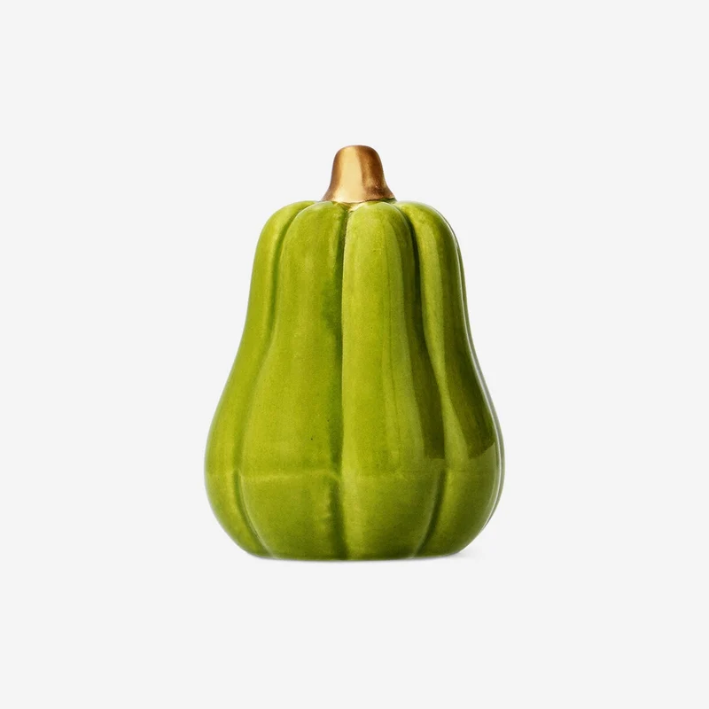 Green decorative pumpkin - 7 cm