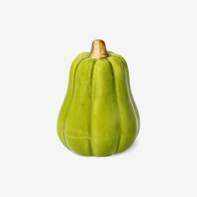 Green decorative pumpkin - 7 cm