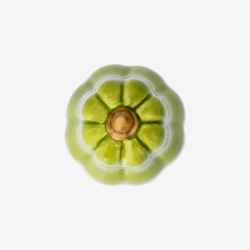 Green decorative pumpkin - 7 cm