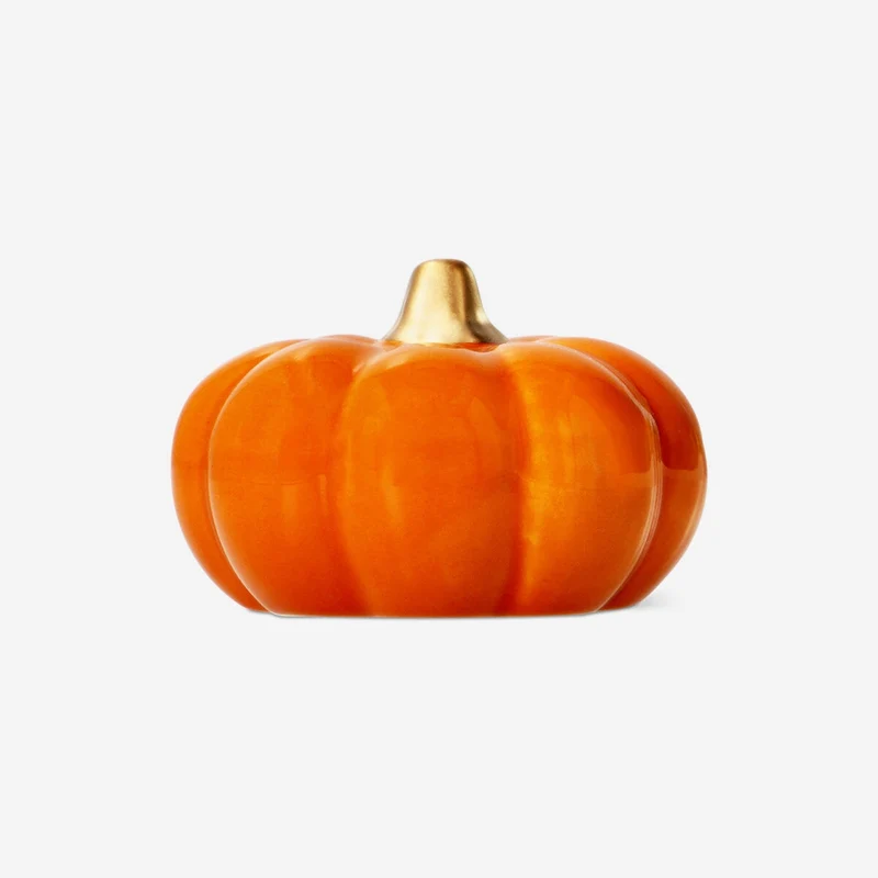 Orange decorative pumpkin - 8 cm