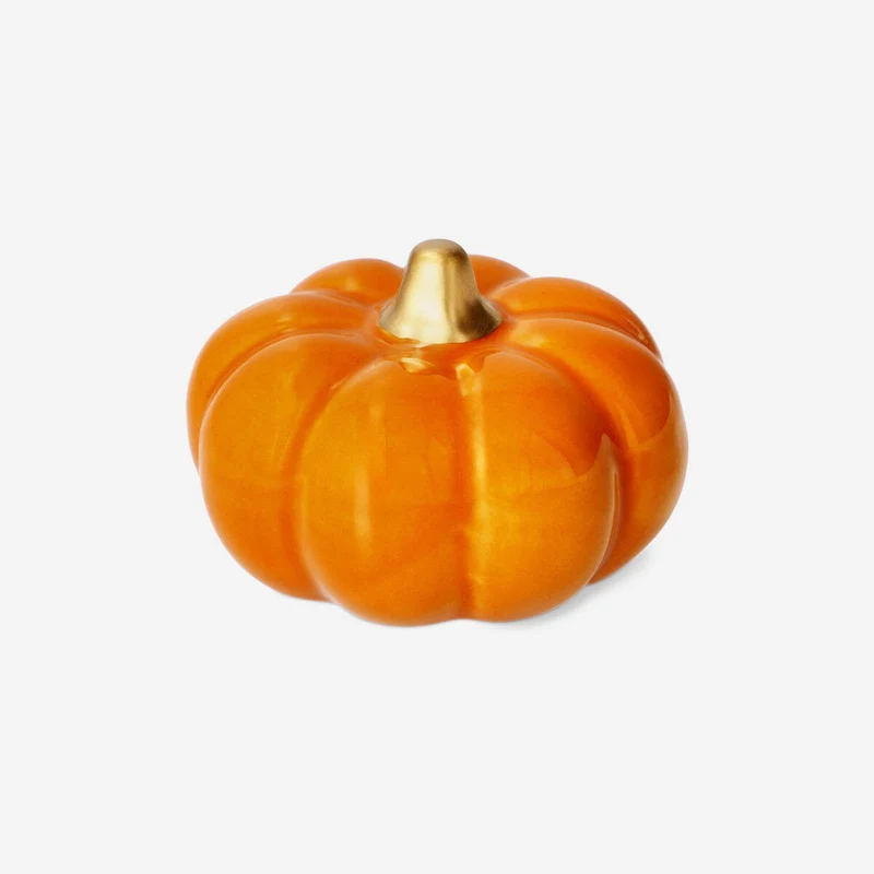 Orange decorative pumpkin - 8 cm