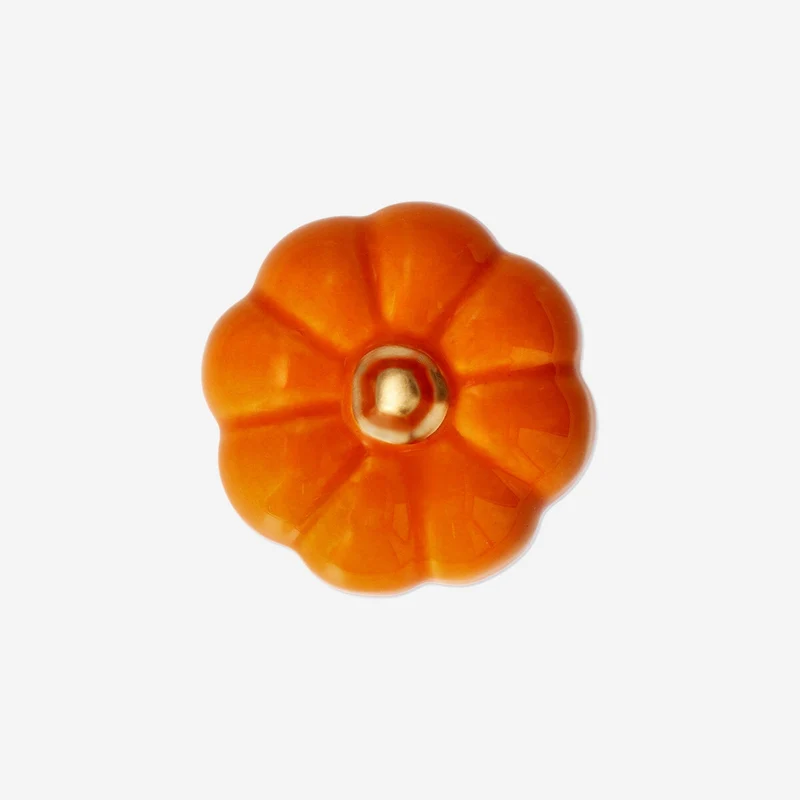 Orange decorative pumpkin - 8 cm