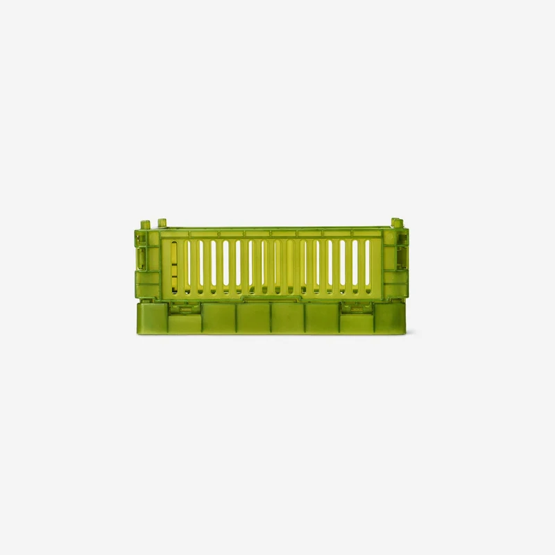 Green collapsible storage box - 15 cm