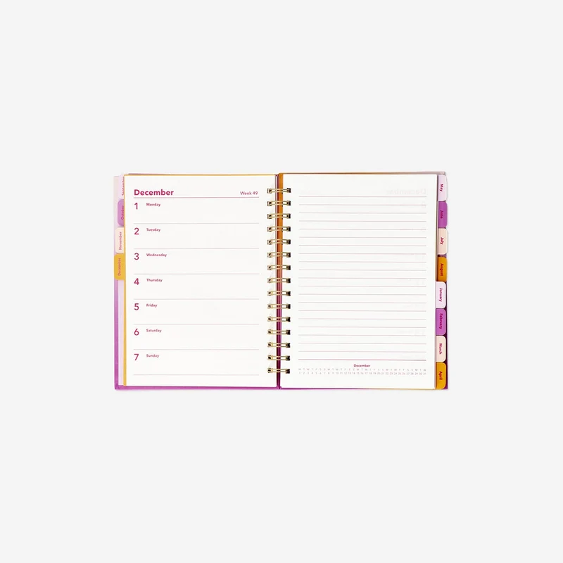 Gradient study planner for 2026 - English