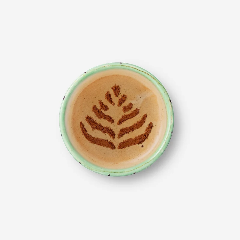 Gold coffee stencils as pumpkin and leaf - 2 pcs