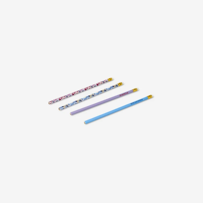 Floral pencils - 4 pcs