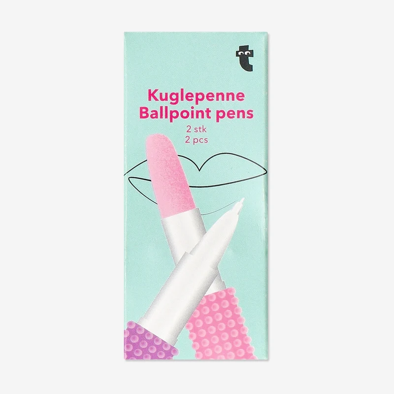 Ballpoint pens as lipsticks - 2 pcs
