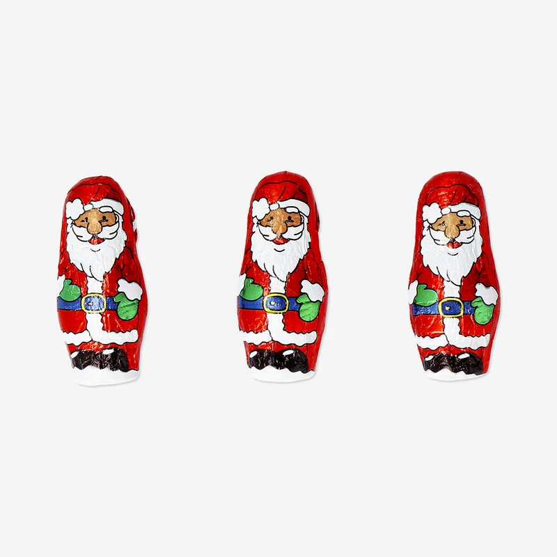 Cocoa confectionery Santas in net