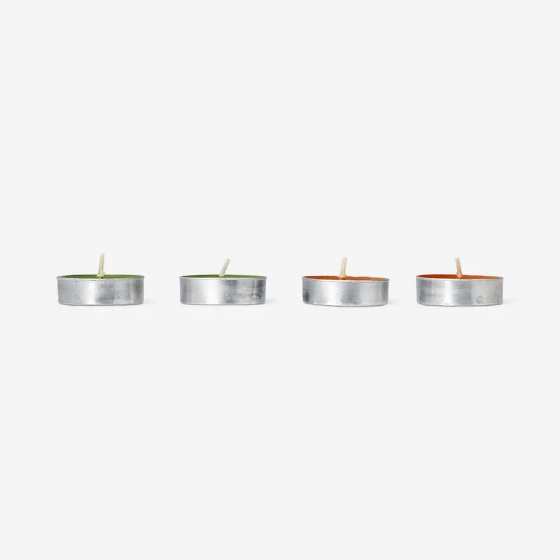 3 Colourway tealight candles - 18 pcs