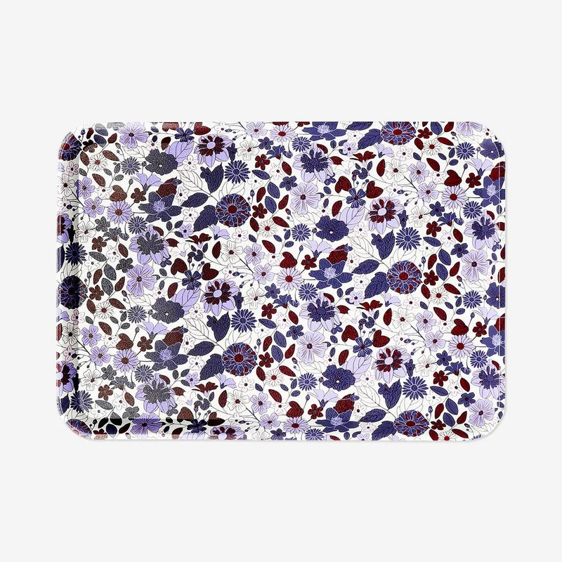 Floral decorative tray
