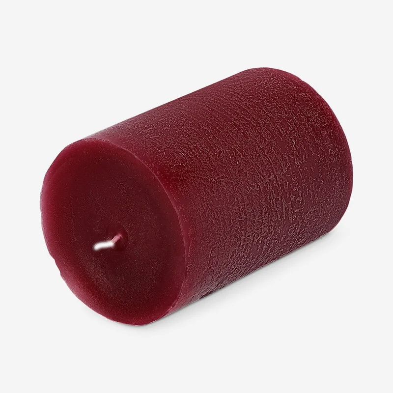 Burgundy dinner candle - 8 cm